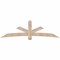 Ekena Millwork Alberta Smooth Timber Gable Bracket, Douglas Fir, 96"W x 28"H x 5 1/2"D x 5 1/2"F, 7/12 Pitch GBW096X28X0606ALB00SDF - alternate 1